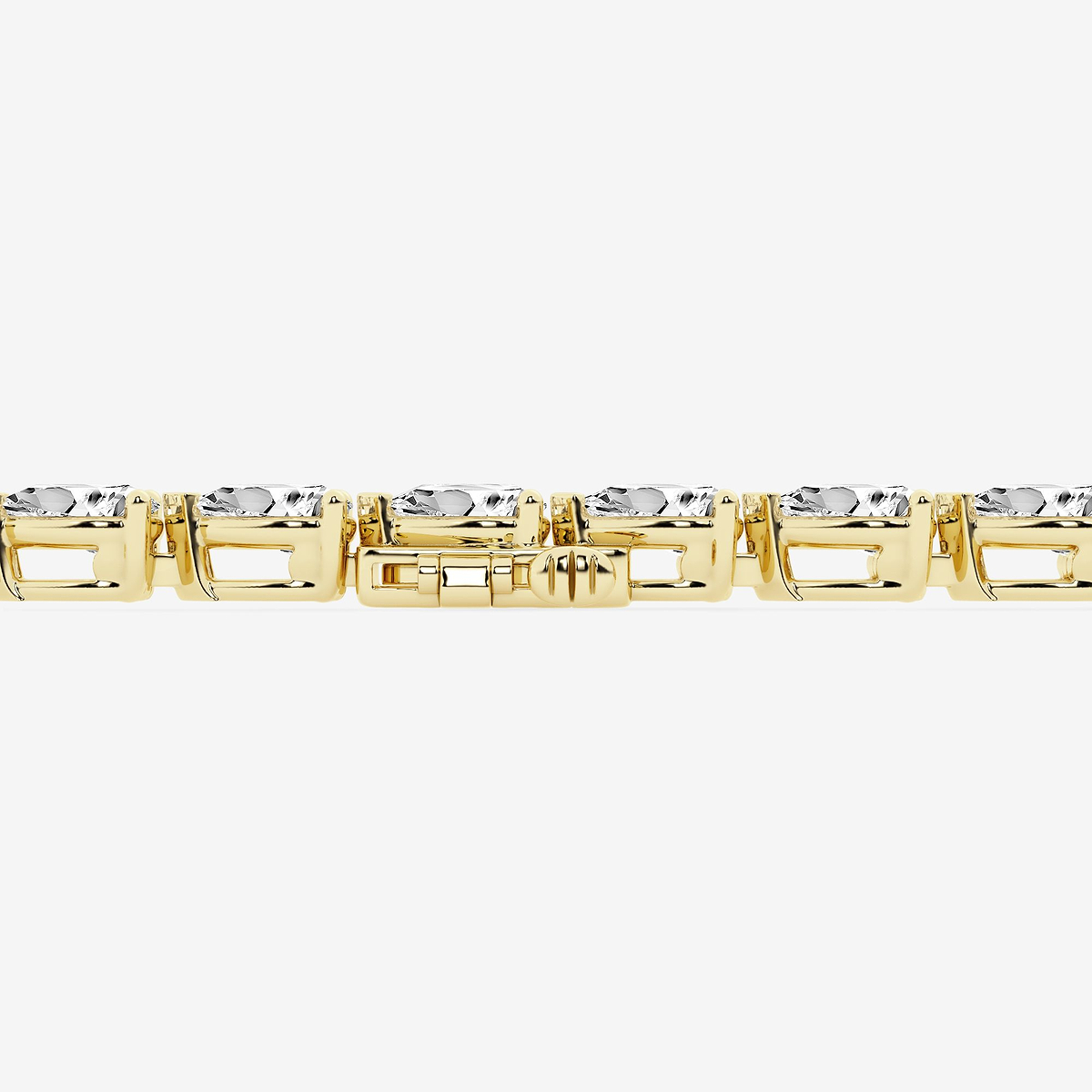 Additional Image 2 for  12 ctw Pear Lab Grown Diamond East-West Tennis Bracelet - 6.5 Inches